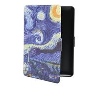 SUNGOOYUE Housses de Lecture de Livres électroniques, étui de Protection en Cuir PU avec Fonction de Veille et de Réveil Automatique, pour Paperwhite 1 2 3 Ereader (Ciel étoilé)