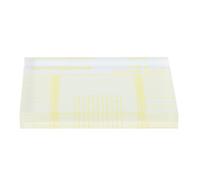 SUNGOOYUE Jauge d'azimut VTA, Règle d'alignement du Bras de Lecture en Acrylique, Jaune et Transparent, 67 X 48 X 8 Mm, pour le Réglage de la Balance du Tourne-disque