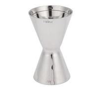 SUNGOOYUE Jigger à Double extrémité en Acier Inoxydable 304, 1 Oz, 2 Oz, pour Cocktail, avec Marques Ml, Poli Miroir pour Outil de Barman à la Maison, Fête au Bar