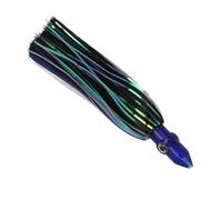 SUNGOOYUE Jonaux Octopus Fishing Bait Lully 3D Eyes for Fishing, Soft Acrylic Bait 9.1 dans la Pêche à la Traîne Squat Rocher du Pêcheur (Bleu Noir)