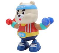 SUNGOOYUE Jouet Ours Dansant, Robot Dansant électrique avec Lumières, Musique pour Enfants de 3, 4, 5, 6 Ans, Jeu d'intérieur, Mouvement Interactif et Jeu Portable, Compagnon de