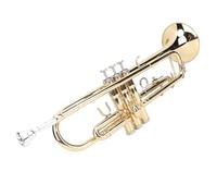 SUNGOOYUE Kit Cornet à Pistons en Laiton Si Bémol, Tube Sonore en Cuivre, Son Brillant, avec étui de Transport, pour Débutants et étudiants