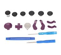 SUNGOOYUE Kit d'accessoires pour Manette de Jeu One Series 2, Pièces de Mod en Métal Violet, Leviers de Pouce en Acier Inoxydable, Palettes, Outils