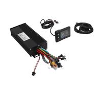 SUNGOOYUE Kit de Contrôleur de Vélo électrique, Affichage LCD à Moteur sans Balais et Boîtier en Alliage en Aluminium 40A 3 Modes Contrôleur et Poignée de Gaz 130x pour la Conversion de