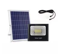 SUNGOOYUE Lampe Solaire, Lampe LED Haute luminosité avec Capteur de Lumière et Télécommande, Batterie au Lithium Intégrée pour éclairage Extérieur de Cour, Route, Place (LED120w intelligente de