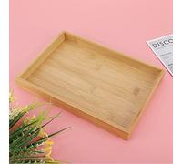 SUNGOOYUE Le Bambou de Style Japonais Sert Une Tablette élégante pour Le Restaurant Domestique, Coque de Nourriture Rectangulaire de Haute qualité pour Seins de Bureau (28 * 19,5 * 3 cm)