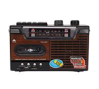 SUNGOOYUE Lecteur de Cassettes Radio AM FM Portable, Magnétophone Boombox avec Haut-parleurs Stéréo, Prise Casque, USB et Carte de Stockage, pour Une Utilisation Domestique et Ext (Prise UE)