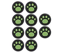 SUNGOOYUE/Lite Cat Rocker Cap Set, Nouveaux Couvertures de Joystick de Conception en Silicone, Protège de la Poussière et des Rayures, Paquet de 10 Griffes Rouges sur Les Amateurs de Jeu Noir