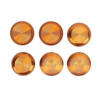 SUNGOOYUE Lot de 6 Poignées Analogiques en Métal, Joysticks Interchangeables en Alliage D'aluminium pour Contrôleur Edge Pro, avec 2 Capuchons Standard 2 Dôme Bas et Dôme Haut, (GOLD)