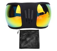 SUNGOOYUE Lunettes D'équitation, Coupe-Vent, Résistantes au Sable, Sangle Réglable, Verres en Plastique, équipement équestre pour L'entraînement aux Courses et aux Sports de Plein Air (Rouge)