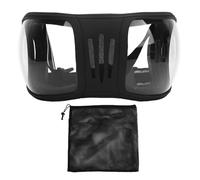 SUNGOOYUE Lunettes D'équitation, Coupe-Vent, Résistantes au Sable, Sangle Réglable, Verres en Plastique, équipement équestre pour L'entraînement aux Courses et aux Sports de Plein Air (Clair)