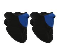 SUNGOOYUE Masque à Demi-Visage à Vent Masque de Cycle d'hiver à Circonscription Chaude avec éVent pour Moto de Ski de Ski Extérieur (Blue)