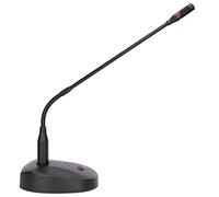 SUNGOOYUE Microphone de Conférence, Micro de Bureau en Métal Noir et ABS avec Son Omnidirectionnel, Réduction du Bruit, Câble XLR pour Podcasting, Diffusion