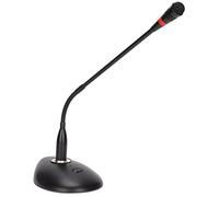 SUNGOOYUE Microphone de Conférence Professionnel, Métal Noir et ABS, Conception Col de Cygne Omnidirectionnelle avec Câble XLR vers 6,35 Mm, pour Diffusion et Enregistrement Vocal