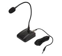 SUNGOOYUE Microphone Professionnel à Col de Cygne, Construction ABS, Gamme de Fréquences 60 Hz-16 KHz, Conception à Condensateur avec Support Réglable, pour la Diffusion et Les Conférences