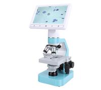 SUNGOOYUE Microscope Binoculaire avec écran HD de 7 Pouces Microscope composé LED avec Corps ABS et PC Objectifs Achromatiques 4X 10X 40X pour Les éleveurs d'animaux de Compagnie Contrôle du Sperme