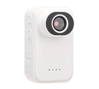 SUNGOOYUE Mini Caméra Corporelle, Caméra d'action au Pouce avec écran 2K de 1,47 Pouces avec Objectif Grand Angle 120, Pince Arrière Réglable à 360 Degrés, Support de Cyclisme pour (White)