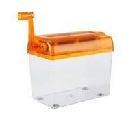 SUNGOOYUE Mini Manuel Portable du Papier coupé en Papier pour école à Domicile de Bureau, Confortable Kurb-Shredder pour Réduire les Dossiers, adapté aux Systèmes Financiers et de Valeurs (ORANGE)
