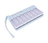 SUNGOOYUE Mini Piano à Clavier, Instrument de Musique Portable avec Lumières Colorées, Timbres D'instruments Intégrés et Comptines pour Les Tout-Petits, Anniversaires, Vacances