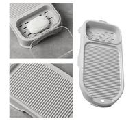 SUNGOOYUE Mini Planche à Laver 2 en 1, Portable, en Plastique Antidérapant, pour Dortoir, Maison, Nettoyage Efficace, Idéal pour les Petits Espaces