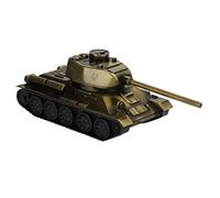 SUNGOOYUE Modèle de Char T34 en Métal, Alliage et Plastique, Présentoir de Véhicule Militaire Rétro 5 X 2,5 X 2,4 Pouces pour Décoration d'armoire de Bureau, Collection de Jouets pour Enfants