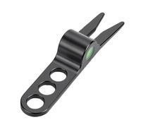 SUNGOOYUE Outil de Pivotement en Alliage de Zinc, Outil de Réparation de Gazon de Golf avec Structure Pivotante pour Mettre des Marques de Balle Verte, Aérer L'entretien de la Pelouse (Black)