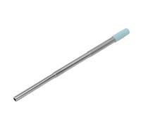 SUNGOOYUE Paille Pliable en Acier Inoxydable, Paille à Boire en Métal Réutilisable avec Brosse de Nettoyage, Embout en Silicone et Manchon en Plastique pour les Voyages, la Maison, le (BLUE)