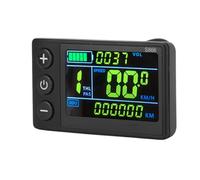 SUNGOOYUE Panneau de Multimètre Numérique de Compteur D'affichage à Cristaux Liquides de Vélo électrique avec Grand écran LCD Connecteur étanche Température Large pour Guidon de Moto de