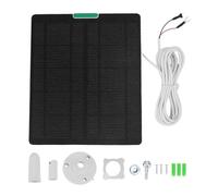SUNGOOYUE Panneau Solaire 10W pour Caméra de sécurité, Chargeur Monocristallin avec Revêtement ETFE Conception Résistante aux Intempéries pour la Porte de Porte Vidéo Extérieure Smart (White)