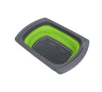 SUNGOOYUE Passoire Au-dessus de l'évier Passoire Au-dessus de l'évier, avec Poignées Extensibles pour la Cuisine, Compacte de 5 à 2 Pouces, Va au Lave-vaisselle, Utilisation Multi-scènes pour les