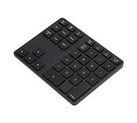 SUNGOOYUE Pavé Numérique sans Fil 5.0, Alliage d'aluminium, Design Ultra Fin, 35 Touches, Batterie Rechargeable 300 MAh, Compatible avec et Mac OS (Black)