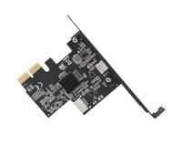 SUNGOOYUE PCIE 2X Extension Carte Multi-Interface Type C/E Front pour la Puce ASME ASM3142, Adaptée aux/Systèmes, Installation Pratique pour Les Geeks Techniques