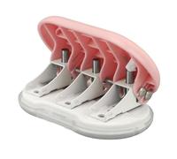 SUNGOOYUE Perforateur à 3 Trous, Perforateur Manuel Compact et Robuste avec Alignements Prédéfinis et Verrouillage intégré, pour le Bricolage à la Maison, au Bureau et à L'école (PINK)