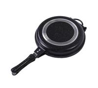 SUNGOOYUE Poêle à Gril Double Face, Poêle à Gril Réversible Antiadhésive pour la Cuisson des Deux Côtés, Crêpière Portable pour Cuisinière à Gaz à Induction (carré)