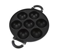SUNGOOYUE Poffertjes Poêle Takoyaki Poêle, Hémisphérique Antiadhésive en Alliage d'aluminium à 7 Trous pour Hamburgers aux œufs Takoyaki Cuisinière à Gaz Cuisinière à Induction Nan