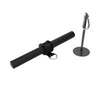SUNGOOYUE Poignet et Avant-Bras Rouleau, Entraîneur de Résistance en Fer avec Une Poignée Antidérapante pour Le Développement des Muscles du Bras Haltérophile équipement de Gym (Black)