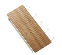 SUNGOOYUE Porte-clés Mural Japonais, Porte-clés en Bois avec 5 Crochets et Plateau Autocollant Solide pour Portefeuille de Téléphone, Installation sans Perforation pour L'organisation (Couleur du