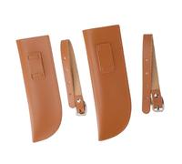 SUNGOOYUE Porte-Drapeau pour Cheval, 2 Pièces, Support de Drapeau D'étrier équestre Réglable et sécurisé en Cuir pour Entraînement équestre, Compétition D'équitation, Selle Occidentale,