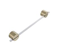 SUNGOOYUE Porte-Serviettes en Acrylique Imperméable pour Salle de Bain, Maison, Hôtel, Haute qualité, Résistant à la Rouille, Organisateur de Barre, Matériau Acrylique [1 X, 15 X Accessoires] (50cm)