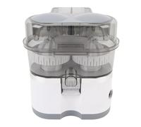 SUNGOOYUE Presse-agrumes électrique, Orange, Citron, Kiwi, Raisin, Pamplemousse, Presse-agrumes à Deux Têtes, Facile à Nettoyer, adapté à Divers Environnements, Puissance 100 W (WHITE)