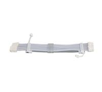 SUNGOOYUE PSU RVB Cables RVB Kit GPU GPU Argb Câble D'alimentation pour le Cadre PC, Câbles D'extension pour la Broche 2x8 PIN pour le Jeu de Synchronisation Aura, Matériau en Fibre (WHITE)