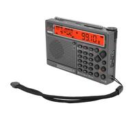 SUNGOOYUE Radio Multibande, Haut-Parleur Bluetooth télécommandé APP avec Lampe de Poche D'alarme SOS, pour SW FM MW AIR V UHF WB Bande de Fréquence Radio Numérique Portable (Orange)