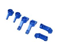 SUNGOOYUE RC Car Blocs de Direction Avant Blocs de Lanceur de Lacets Kit de Porteurs D'essieu Arrière 2pcs Remplacement en Alliage en Aluminium pour Traxxas Slash 2WD (Blue)