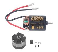 SUNGOOYUE RC Car Universal 540 Brushed Motor with 1/3 Reduction Planetary 13T 80T pour 1/14 Tractors 1/10 Crawler Car DIY Modifications (13T)