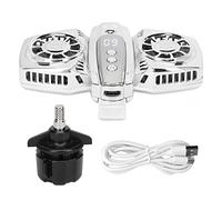 SUNGOOYUE Refroidisseur Radio Mobile avec Deux Puces de Refroidissement, Conception D'énergie pour Un Flux Live Lisse, des Abdos Légers et Une Structure en Alliage en Aluminium (Silver)