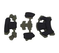 SUNGOOYUE Rembourrage de Casque, Système de Doublure de Casque, Coussinets en Mousse de Remplacement, avec 24 Crochets et Boucles pour une Installation Facile, pour Casques ACH MICH FMA (Vert OD)