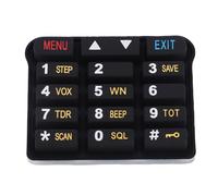 SUNGOOYUE Remplacement du Clavier Numérique 8 Pièces, Clavier Numérique en Silicone pour Radio Bidirectionnel UV9R Plus, avec compatibilité Transparente et réactivité Tactile