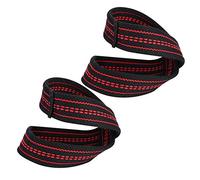 SUNGOOYUE Sangles de Poignet de Levage en Nylon rembourré Figure 8 Sangles de Levage de Poids 1 Paire M Protection des Mains Prise en Main Améliorée Support de Poignet pour l'haltérophilie (S)
