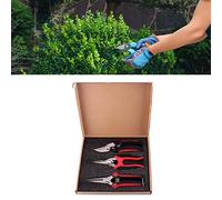 SUNGOOYUE Sécateur en Acier Inoxydable, Cisailles de Jardin Ergonomiques avec Conception Assistée par Ressort et Loquet de Verrouillage pour une Précise sur les Rosiers, les Arbres, les Légumes, les