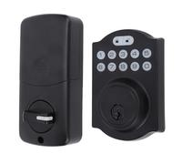 SUNGOOYUE Serrure d'Entrée sans clé, Serrure de Porte à Clavier en Alliage d'aluminium pour Portes de 35 à 50 Mm, Verrouillage Automatique 10 à 99 Secondes, 99 Codes 'utilisateur, Poignée